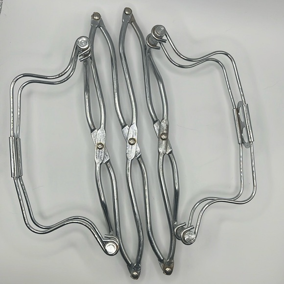 Source Unknown Other - Trivet Casserole Dish Holder Expandable Chrome Metal Midcentury ROSTI Italy VTG